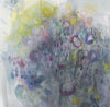 Watermedia painting,  Evening, Fireflies, Bugs Golden Light by Christine Alfery