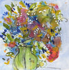 Watermedia painting, Flowers from the Garden by Christine Alfery