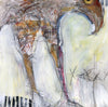 Watermedia painting, Hawk by Christine Alfery