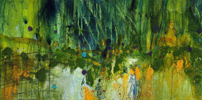 Watermedia painting, Northwoods by Christine Alfery