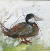 Watermedia painting, Ruddy Ducky by Christine Alfery