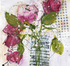 Watermedia painting, Peonies in a Vase by Christine Alfery