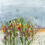 Watermedia painting, Springtime Flowers 2024 by Christine Alfery