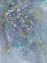 Water media painting, Angel Wings II by Christine Alfery