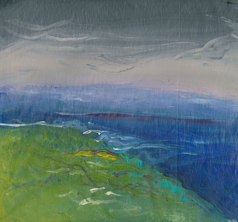 Water media painting, Approaching Storm by Christine Alfery