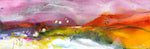 Water media painting,  Bittersweet Mountain by Christine Alfery