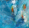 Water media painting, Coy in the Pond by Christine Alfery