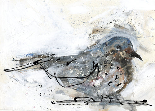 Watermedia painting, Dove by Christine Alfery