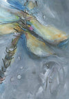 Water media painting, Dragonfly by Christine Alfery