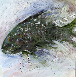 Watermedia painting, Fish III by Christine Alfery