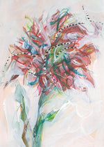 Water media painting, Flowers in February by Christine Alfery