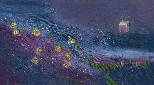 Water media painting, H2O by Christine Alfery
