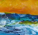 Water media painting, Rapids  by Christine Alfery