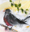 Water media painting, May Robin by Christine Alfery