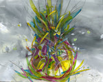 Water media painting, Pineapple  by Christine Alfery
