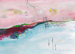Water media painting, Pink Sky by Christine Alfery