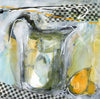 Water media sketch on paper, Pitcher and a Lemon by Christine Alfery