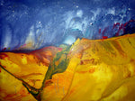 Water media painting, Reaching For The Stars I by Christine Alfery