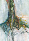 Water media painting, Roots II by Christine Alfery