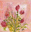 Water media painting,  Rose Violets by Christine Alfery