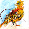 Water media painting, Another Friend of Little Bird by Christine Alfery
