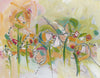 Water media painting, Springtime Sprouts by Christine Alfery