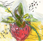 Watermedia painting, Strawberry by Christine Alfery