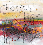 Watermedia painting, The Strings We Attach To Things by Christine Alfery