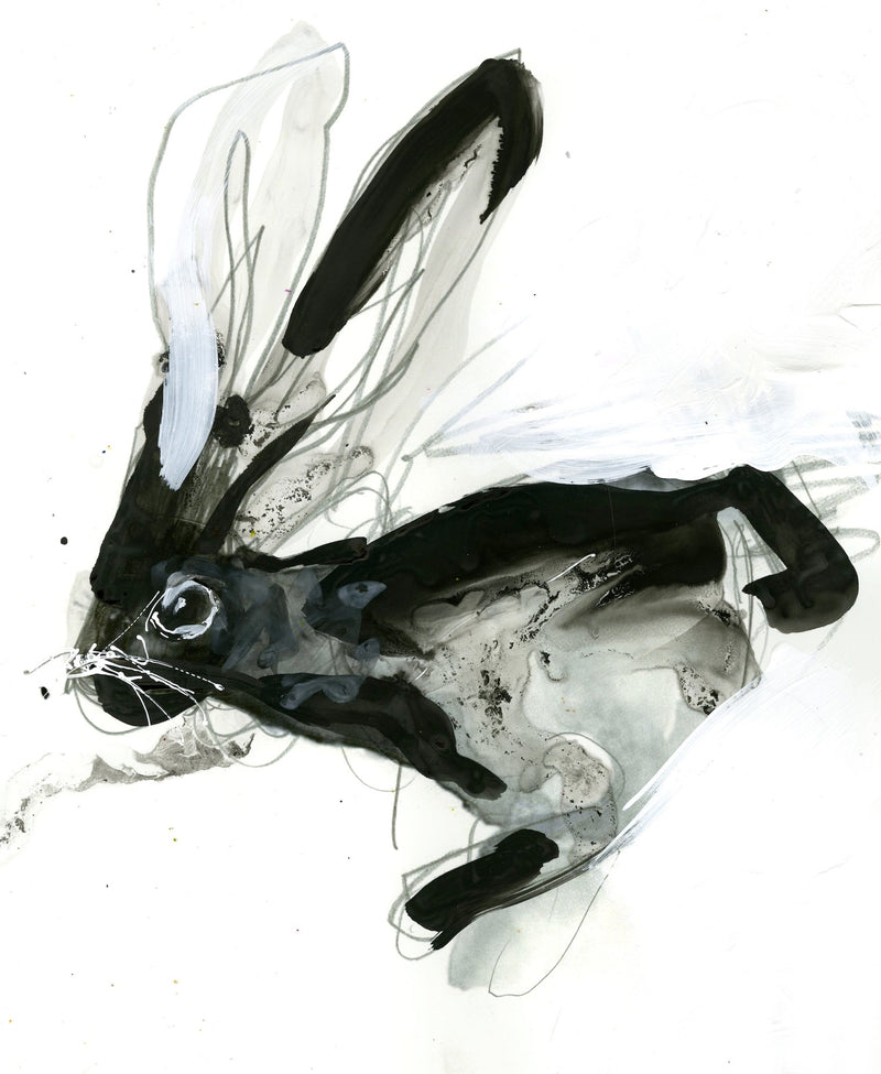 Water media painting, Thumper Kline by Christine Alfery
