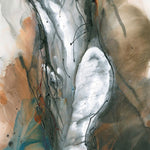 Water media painting, Torso by Christine Alfery