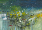 Water media painting, Wandering by Christine Alfery