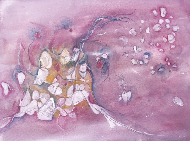 Water media painting, Azalea by Christine Alfery