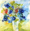 Water media painting, Blue Bells and Christine Alfery