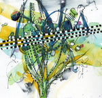 Water media painting, Fern by Christine Alfery