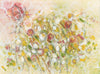 Water media painting, Field of Buttercups by Christine Alfery