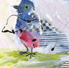 Watermedia painting, Florida Bluebird by Christine Alfery