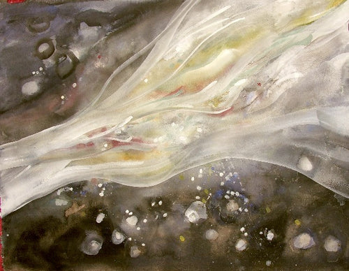 Water media painting, Galaxy by Christine Alfery