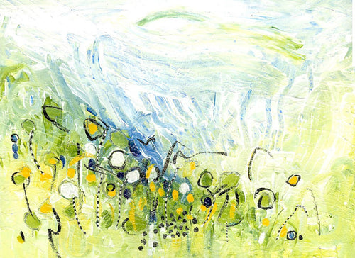 Water media painting, Landscape I  by Christine Alfery
