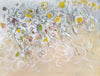 Water media painting, Pebbles on a Sandy Beach by Christine Alfery