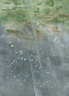 Water media painting, Pine Tree Reflections by Christine Alfery