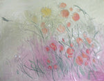 Water media painting, Poppies by Christine Alfery