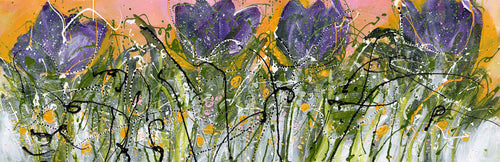 Watermedia painting, Tulips II by Christine Alfery