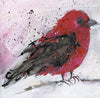 Watermedia painting, Scarlet Tanager by Christine Alfery