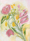 Water media painting, Springtime Flowers by Christine Alfery