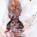 Water media painting, Squirrel by Christine Alfery