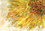 Water media painting, Sunflower  by Christine Alfery