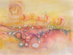 Water media painting, Sunshine by Christine Alfery