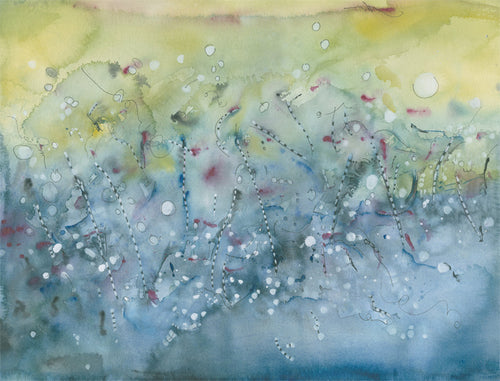 Water media painting, Thermocline by Christine Alfery
