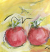 Water media painting, Two Tomatoes by Christine Alfery