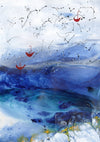 Water media painting, Expect the Unexpected by Christine Alfery